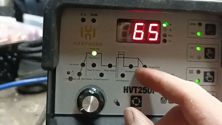 AC balans, баланс тепловложений на HZXVOGEN AC/DC  HVT250P